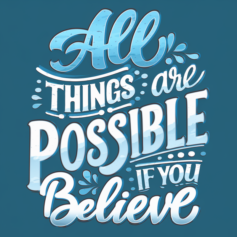 InspireWear Cotton Black Motivational Graphic T-Shirt