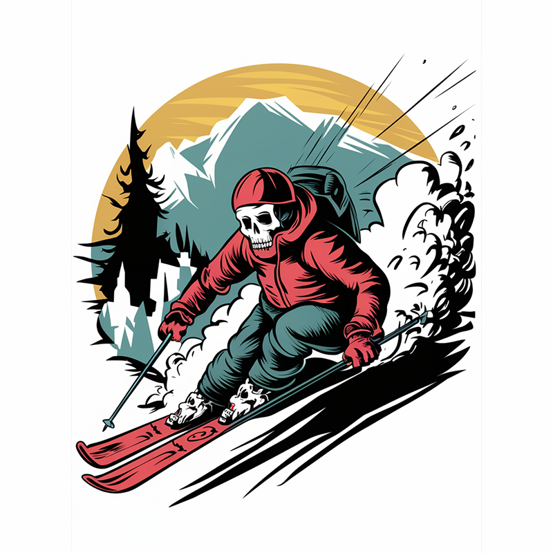 Skull Ski Top T-Shirt
