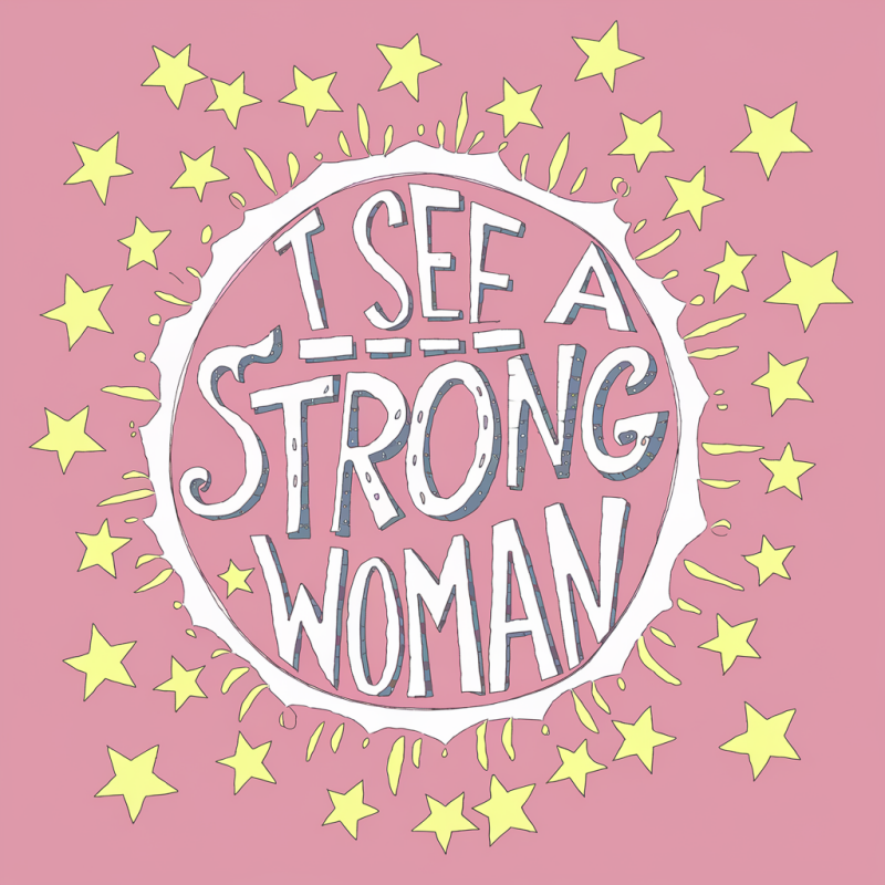 Star Print Motivational Graphic Cotton T-Shirt