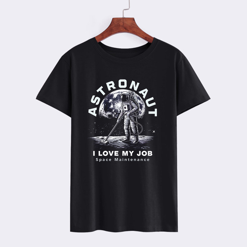 Astronaut I Love My Job Graphic Tee - Space Maintenance Shirt