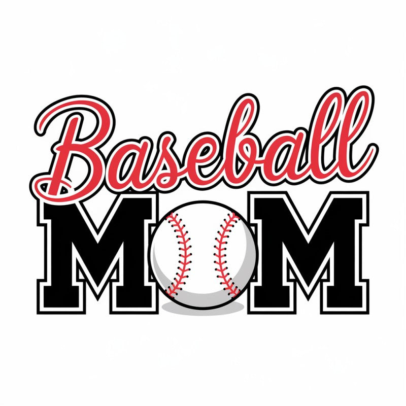 Baseball Mom Graphic T-Shirt for Sports Enthusiasts