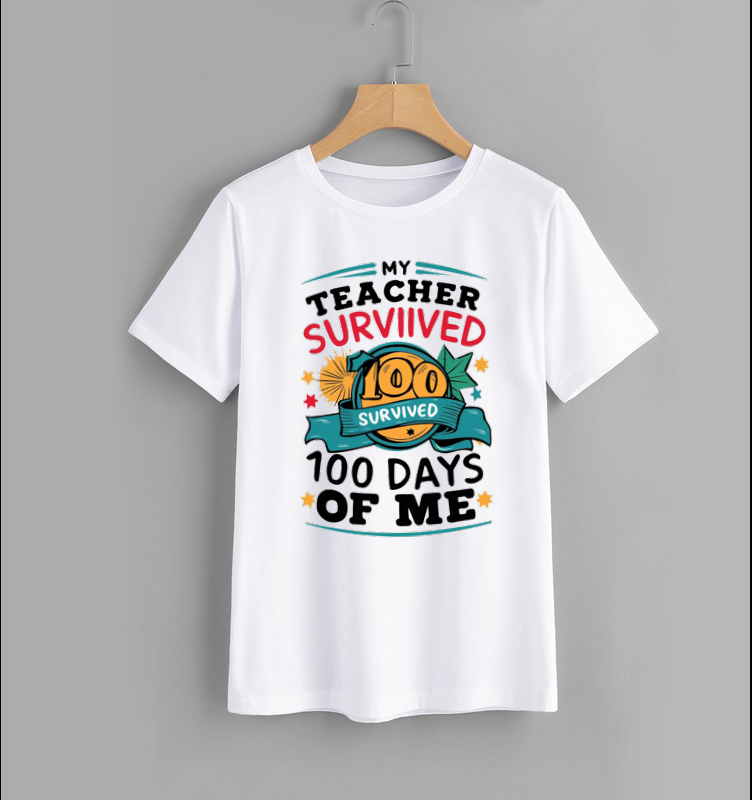My Teacher Survived 100 Days Of Me T-Shirt