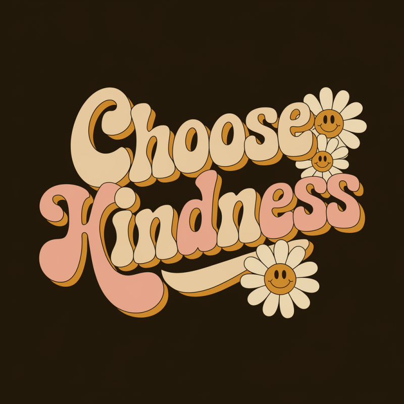 Choose Kindness Graphic Tee - Positive Message T-Shirt for Everyday Wear