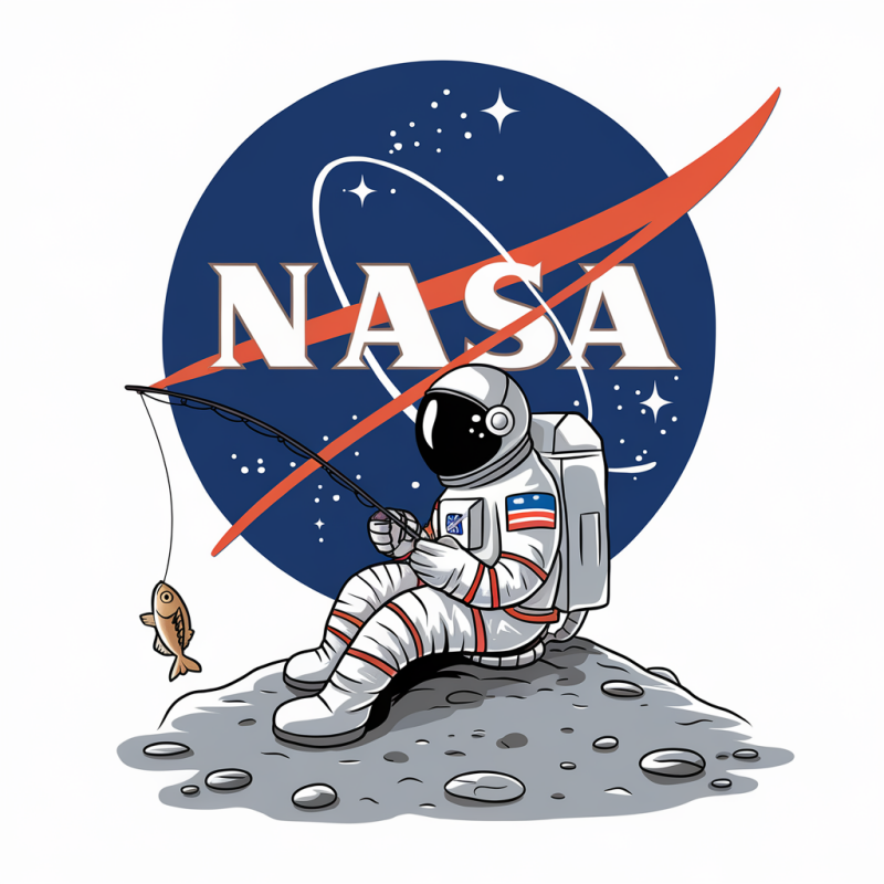 NASA Astronaut Graphic T-Shirt for Space Lovers