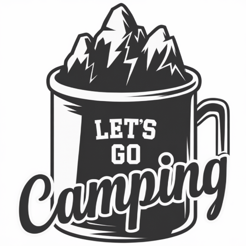 Let's Go Camping Graphic T-Shirt