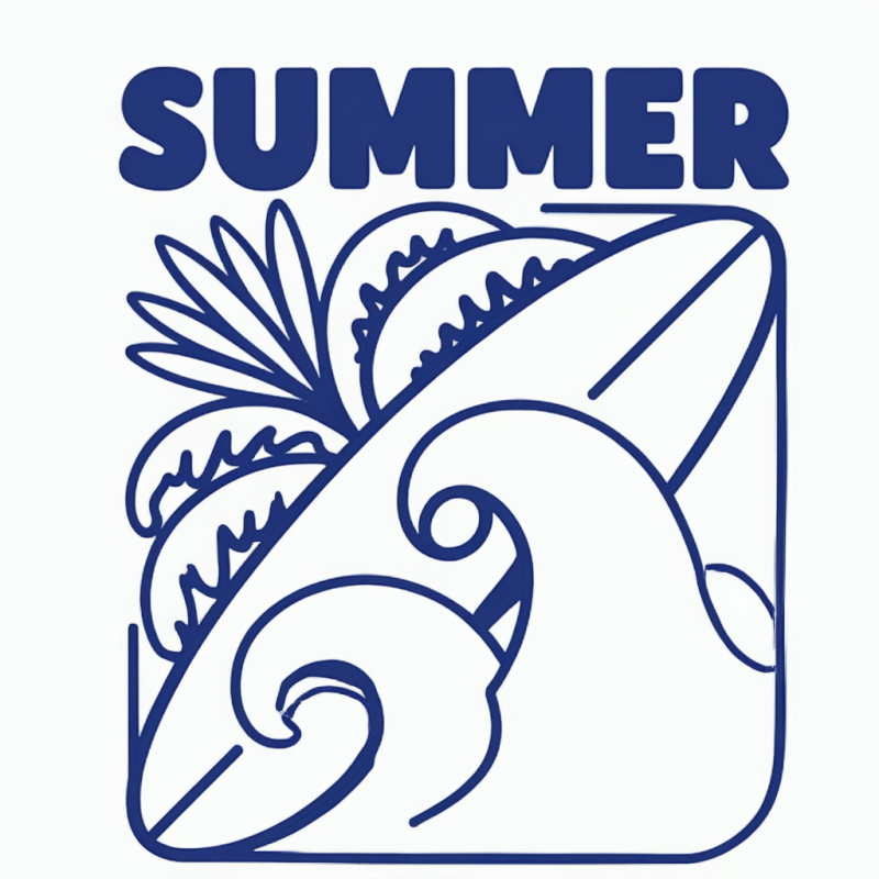 Summer Surf Graphic T-Shirt - Casual Beach Wear