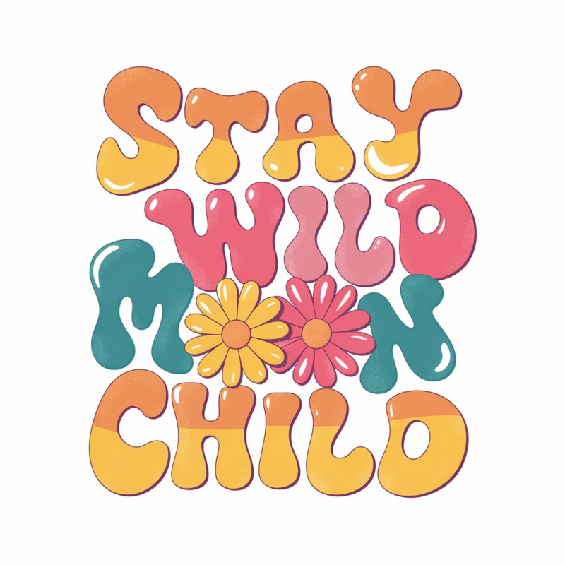 Stay Wild Moon Child Floral Graphic Tee