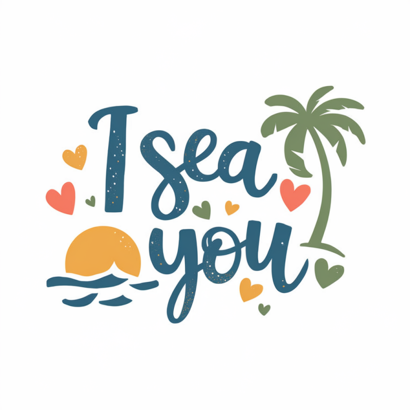 I Sea You Graphic Tee - Fun Summer Shirt