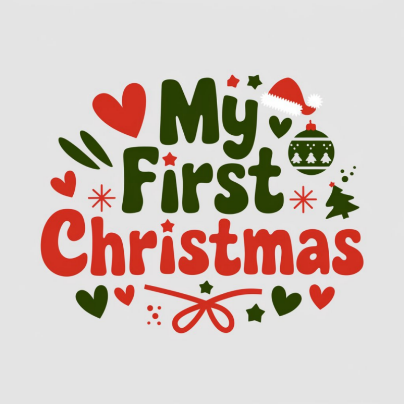 My First Christmas T-Shirt for Babies
