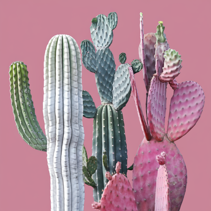 Cactus Graphic Tee - Summer Plant Print T-Shirt