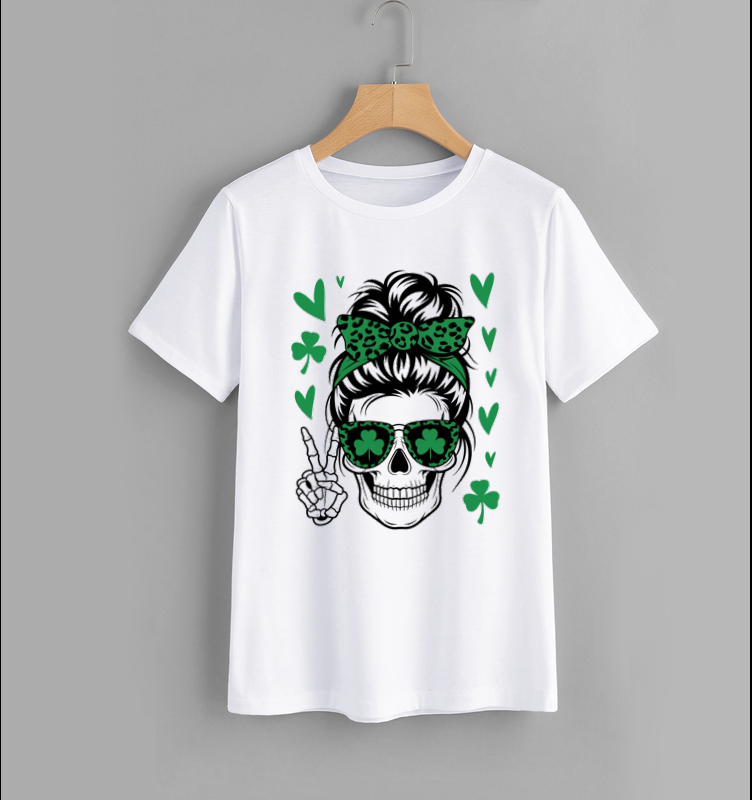 Green Bow St. Patrick's Day Graphic T-Shirt