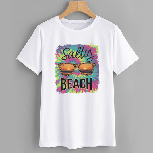 Salty Beach Tie Dye Graphic T-Shirt