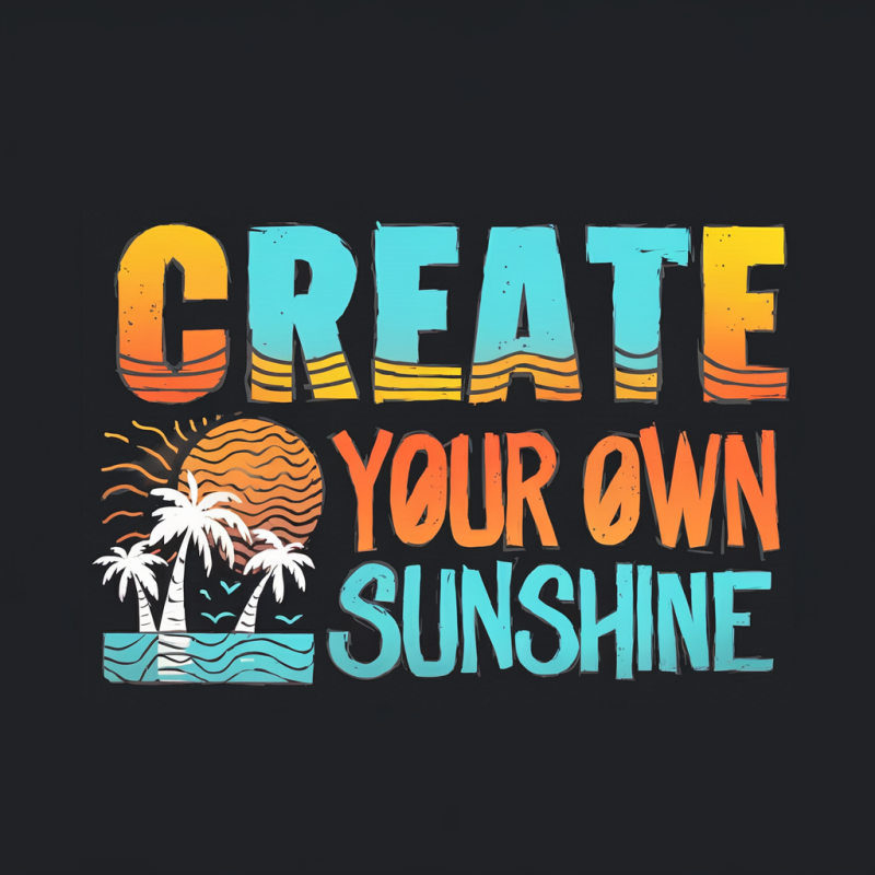 Create Your Own Sunshine Graphic T-Shirt