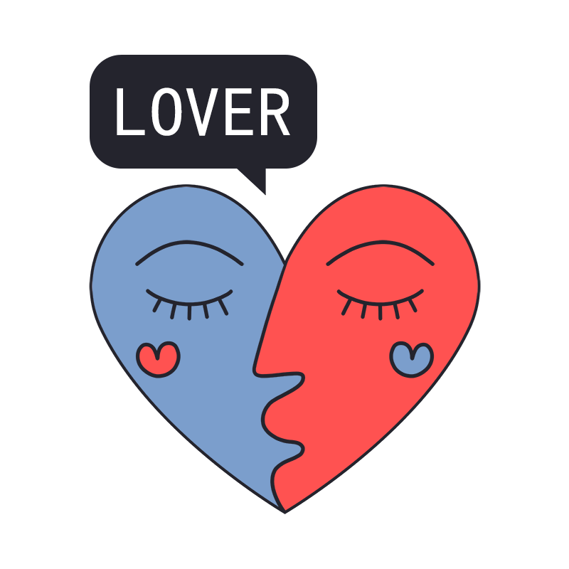 Valentine's Day 'LOVER' Graphic T-Shirt