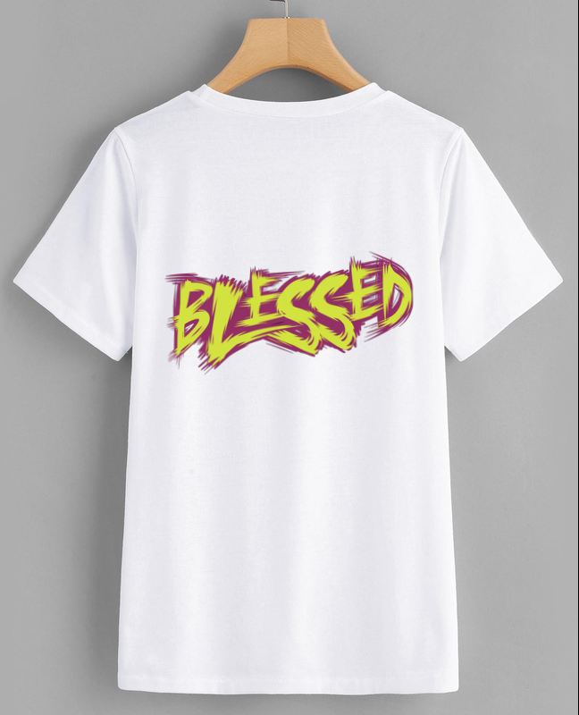 Blessed Graphic Tee - Trendy Motivational Shirt
