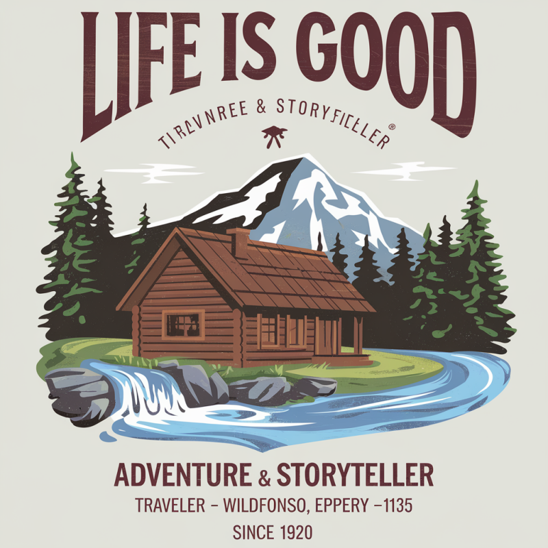 Life is Good Adventure Graphic T-Shirt