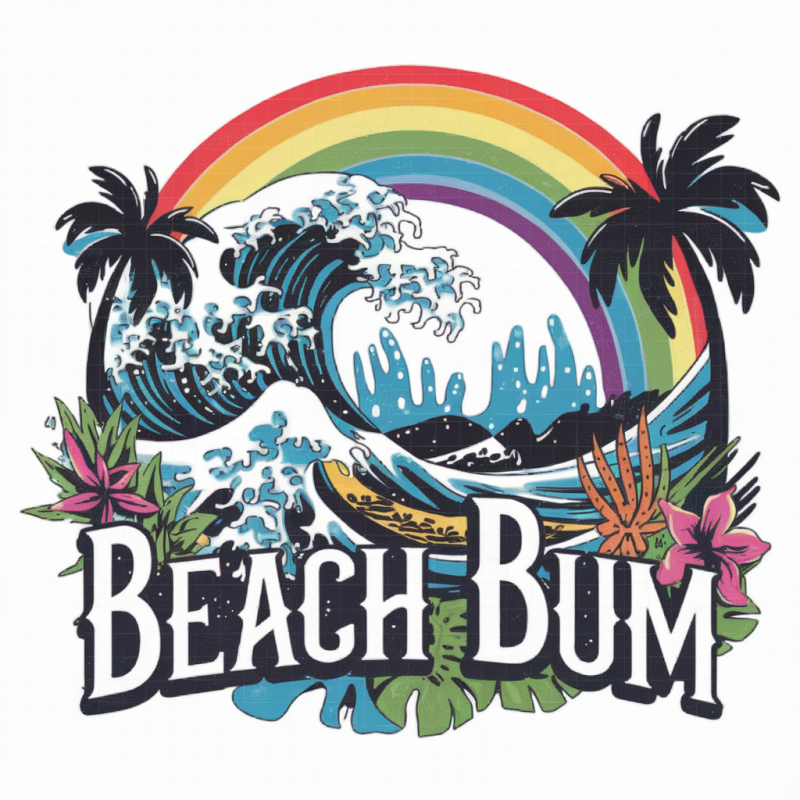 Beach Bum Graphic T-Shirt