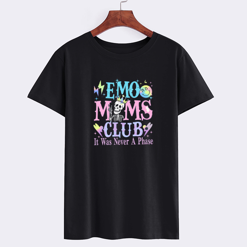 Emo Moms Club Skeleton Graphic Tee