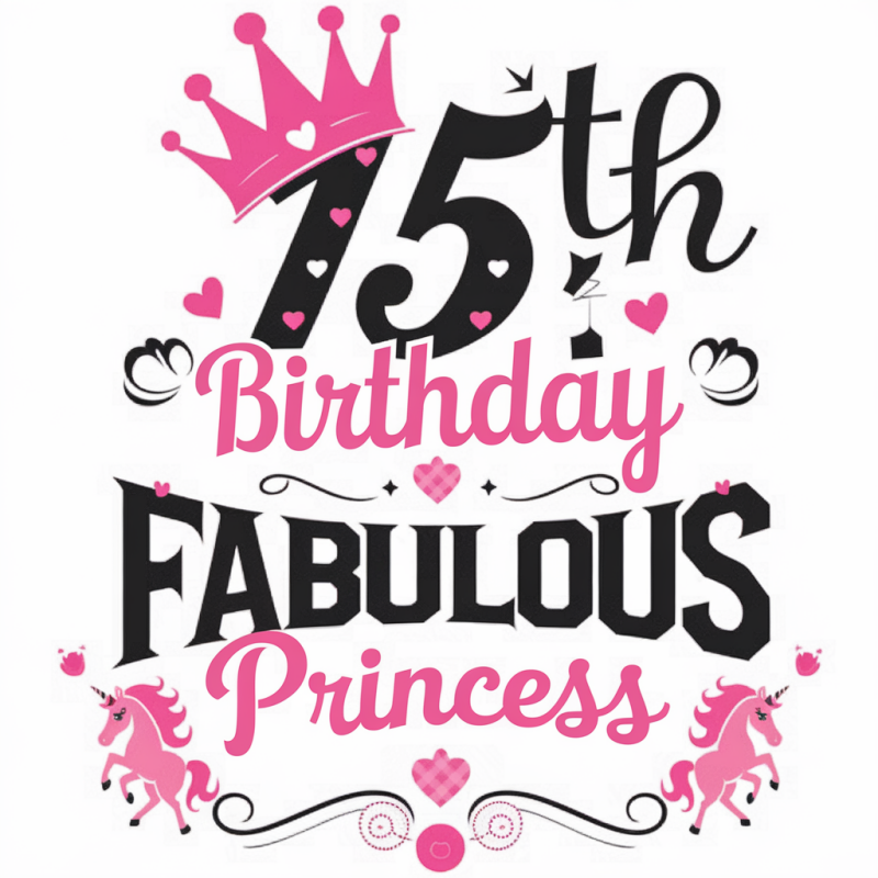 15th Birthday Fabulous Princess T-Shirt