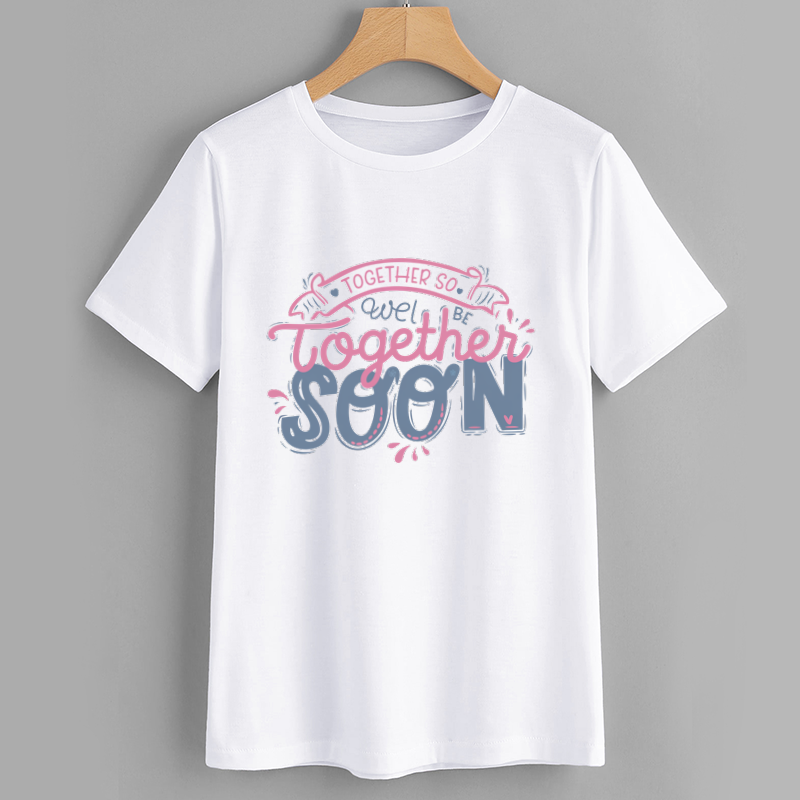 Together Soon Graphic Tee - Inspirational White T-Shirt