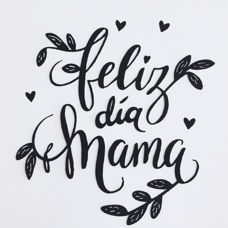 Feliz Dia Mama Cotton Graphic T-Shirt