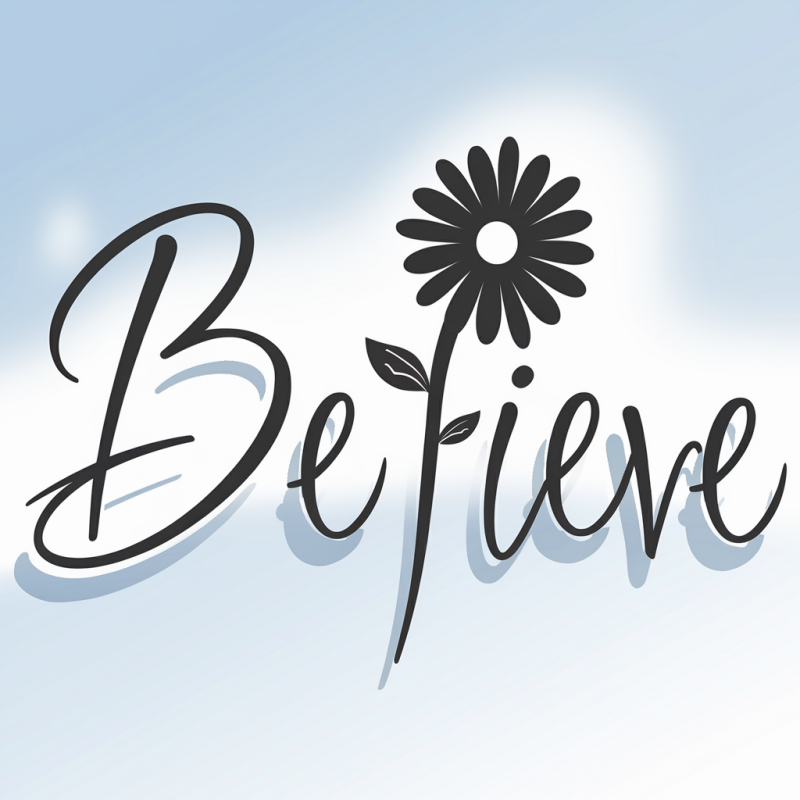 Believe Daisy Graphic White Cotton T-Shirt