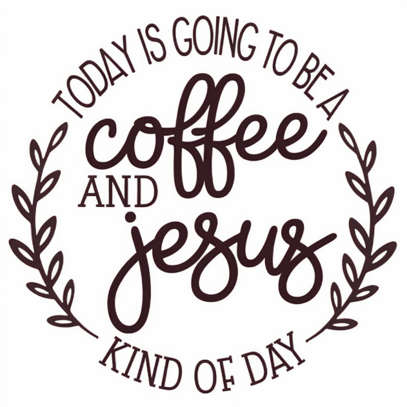 FaithLife Coffee and Jesus Quote Cotton T-Shirt