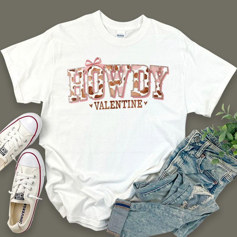 Valentine's Day Western-Style 'Howdy' T-Shirt