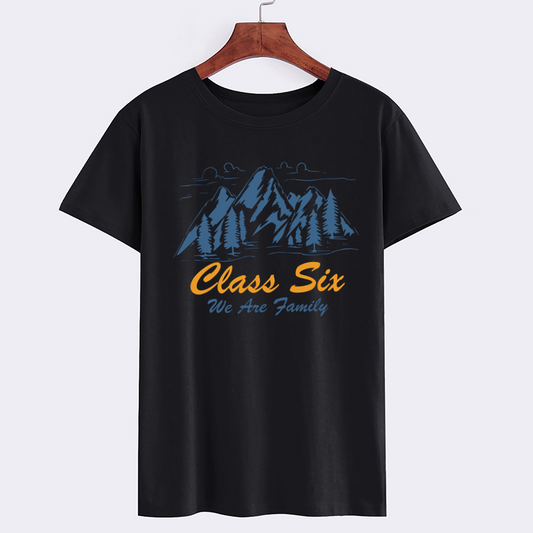 Class Six Family Mountain Graphic T-shirt