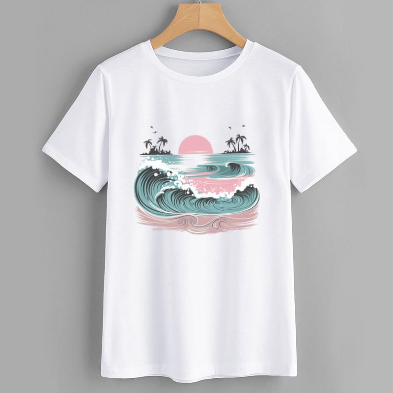 Tropical Wave Graphic T-Shirt