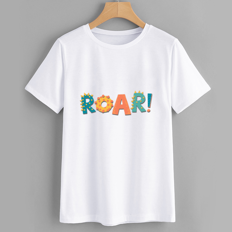 Dinosaur ROAR Graphic T-Shirt for Kids