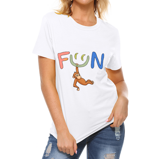 Fun Monkey Letters T-Shirt