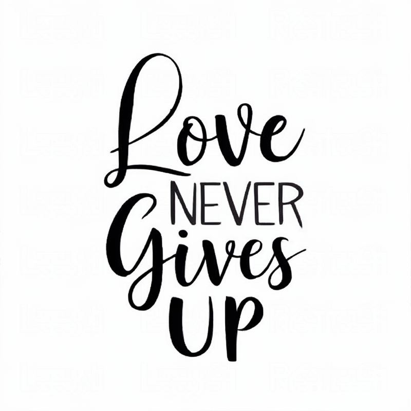 Bible Quote Love Never Gives Up T-Shirt