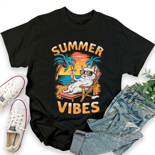 Beach Pattern Summer Vibes T-Shirt