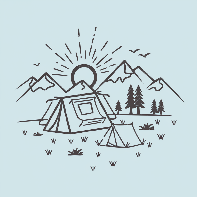 Camping Adventure Graphic Tee - Outdoor Enthusiast Shirt