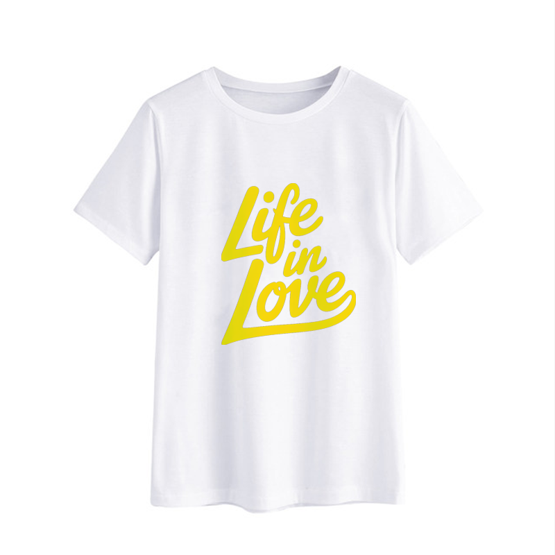 Life in Love Graphic White T-Shirt