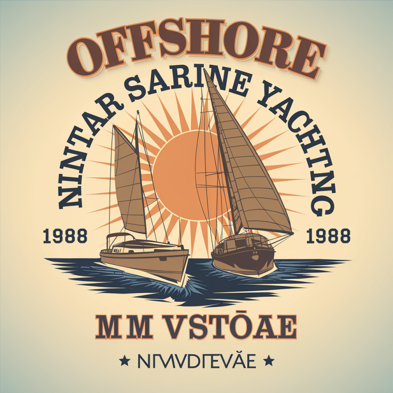 Offshore Nautical Sailing Graphic T-Shirt