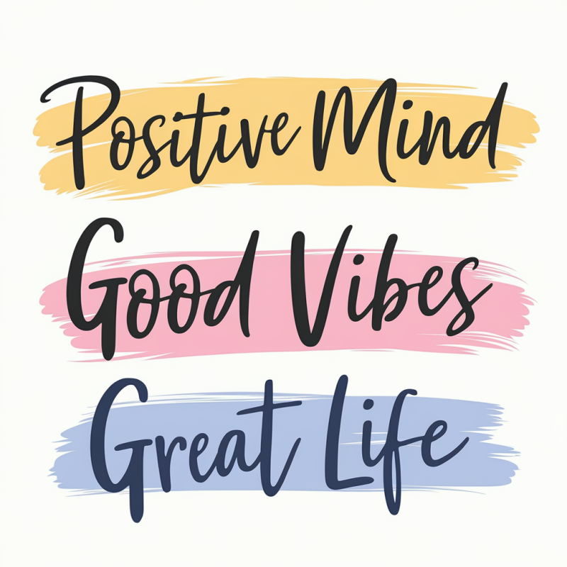 Positive Mind Good Vibes Great Life T-Shirt