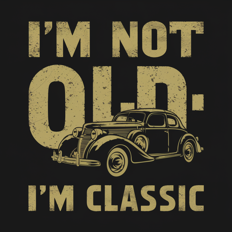 I'm Not Old, I'm Classic Vintage Car T-Shirt