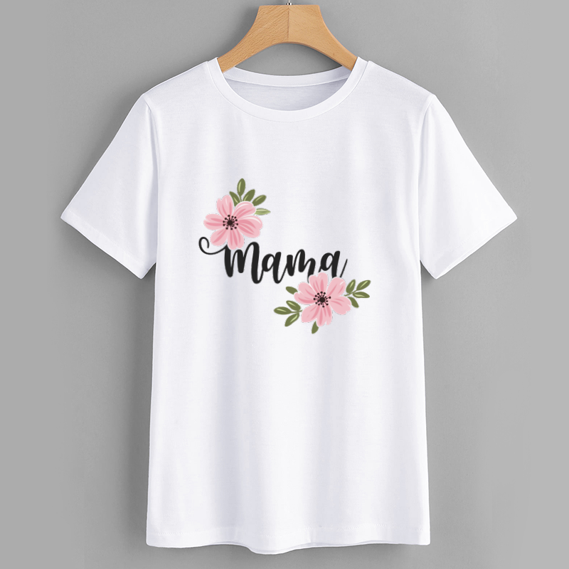Blooming Mama Floral Cotton Graphic T-Shirt