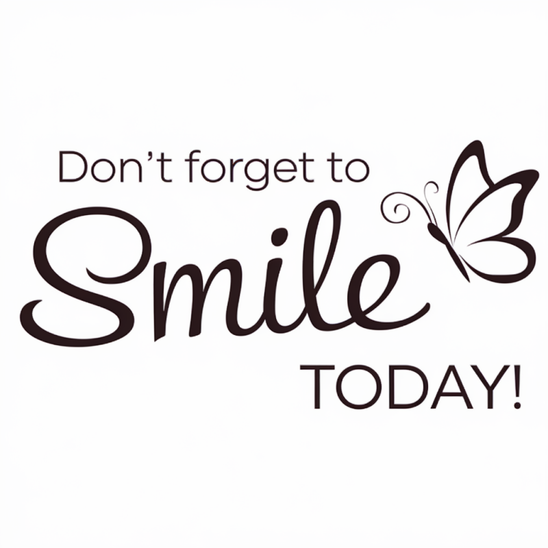 Smile Print Cotton T-Shirt Casual Wear