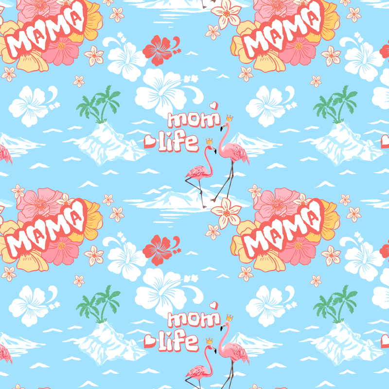 MAMA Hawaiian Leisure Vacation Shirt