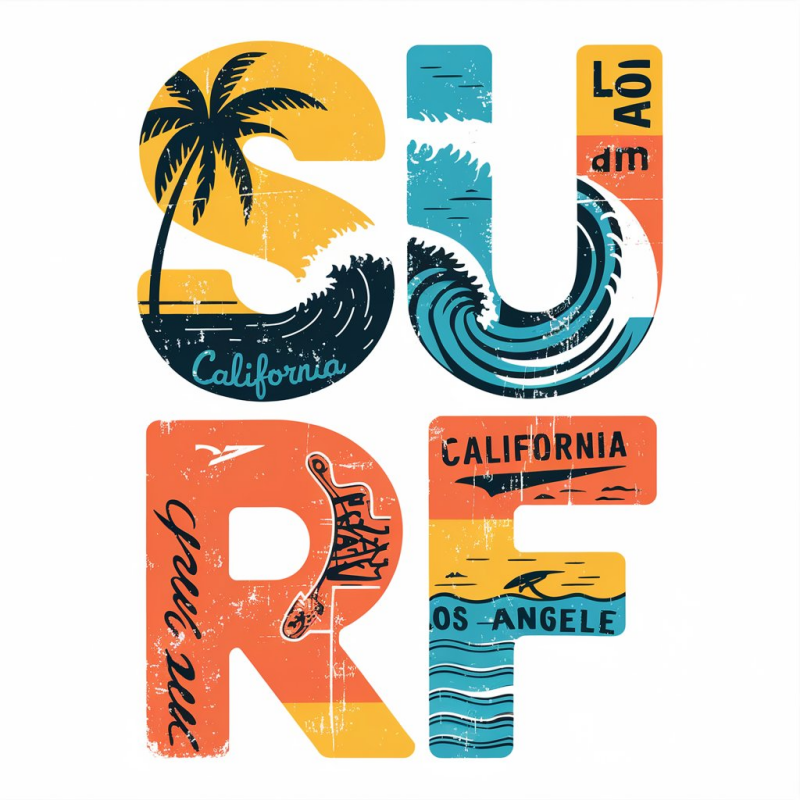 California Surf Graphic T-Shirt