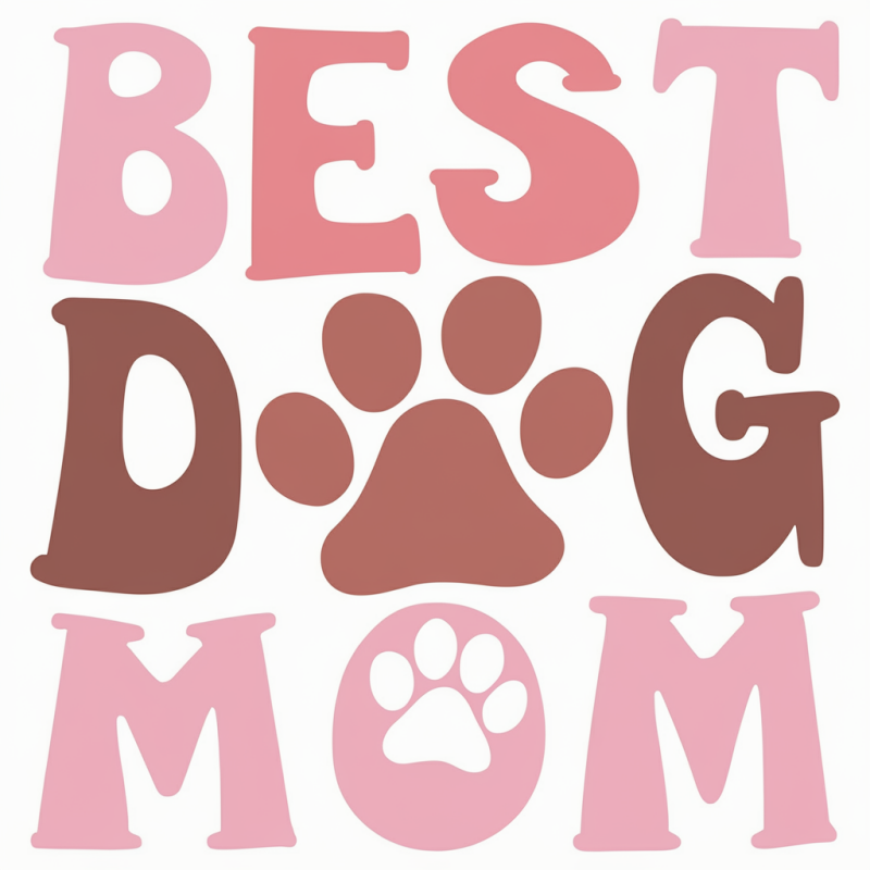 Best Dog Mom Graphic T-Shirt