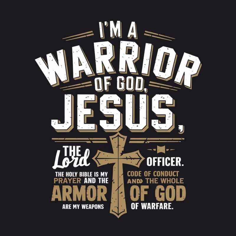 Warrior of God Jesus T-Shirt - Faith Based Apparel