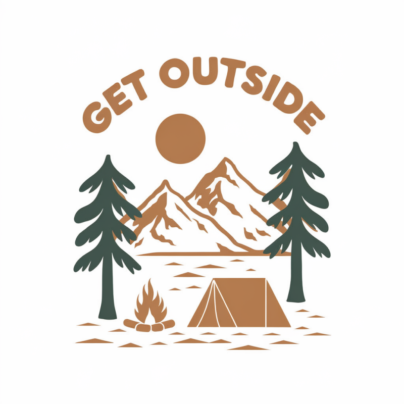 GET OUTSIDE Adventure T-Shirt for Outdoor Enthusiasts