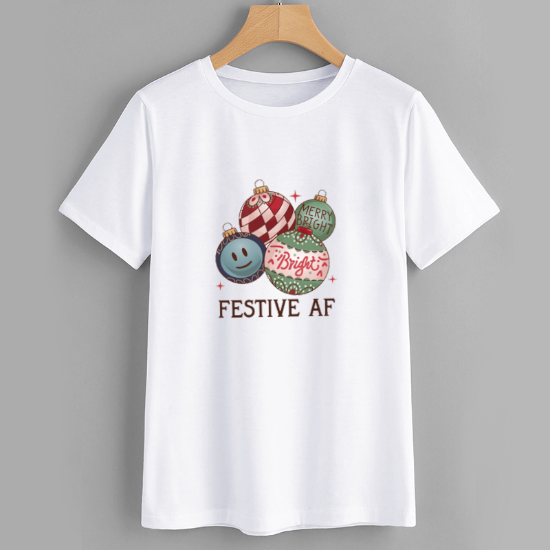 Festive AF Christmas Graphic Tee