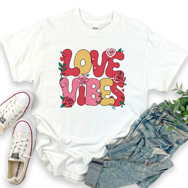 Cute Valentine's Day Print T-Shirt