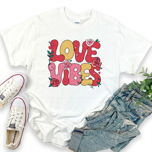 Cute Valentine's Day Print T-Shirt