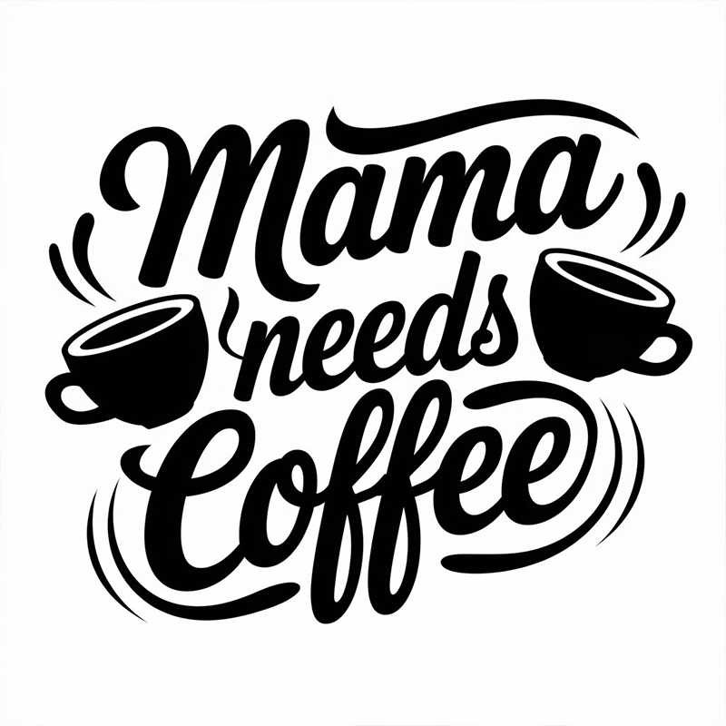 Mama Needs Coffee Mother's Day Graphic T-Shirt